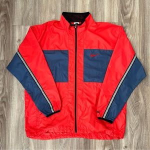 VTG Vintage Nike Swoosh Full Zip Windbreaker Jacket Size XL